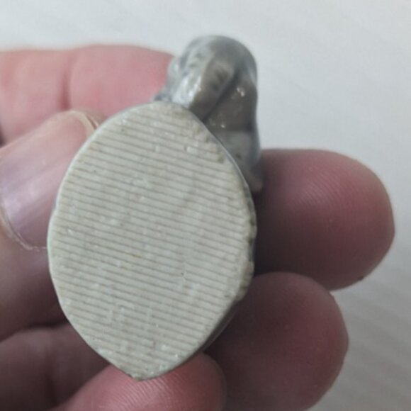 Wade England Gray Elephant Figurine Ceramic Whimsies Miniature Vintage - Picture 7 of 7